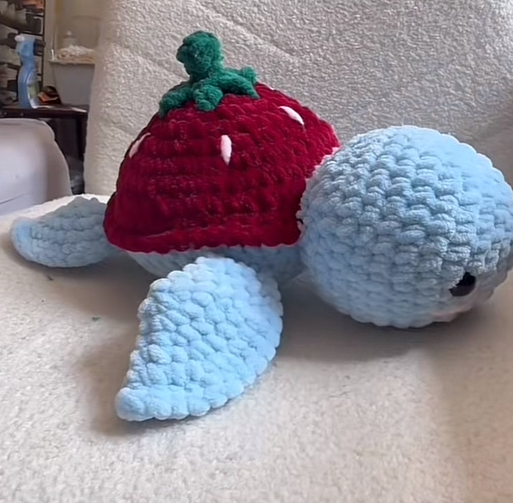 Large Strawberry Turtle